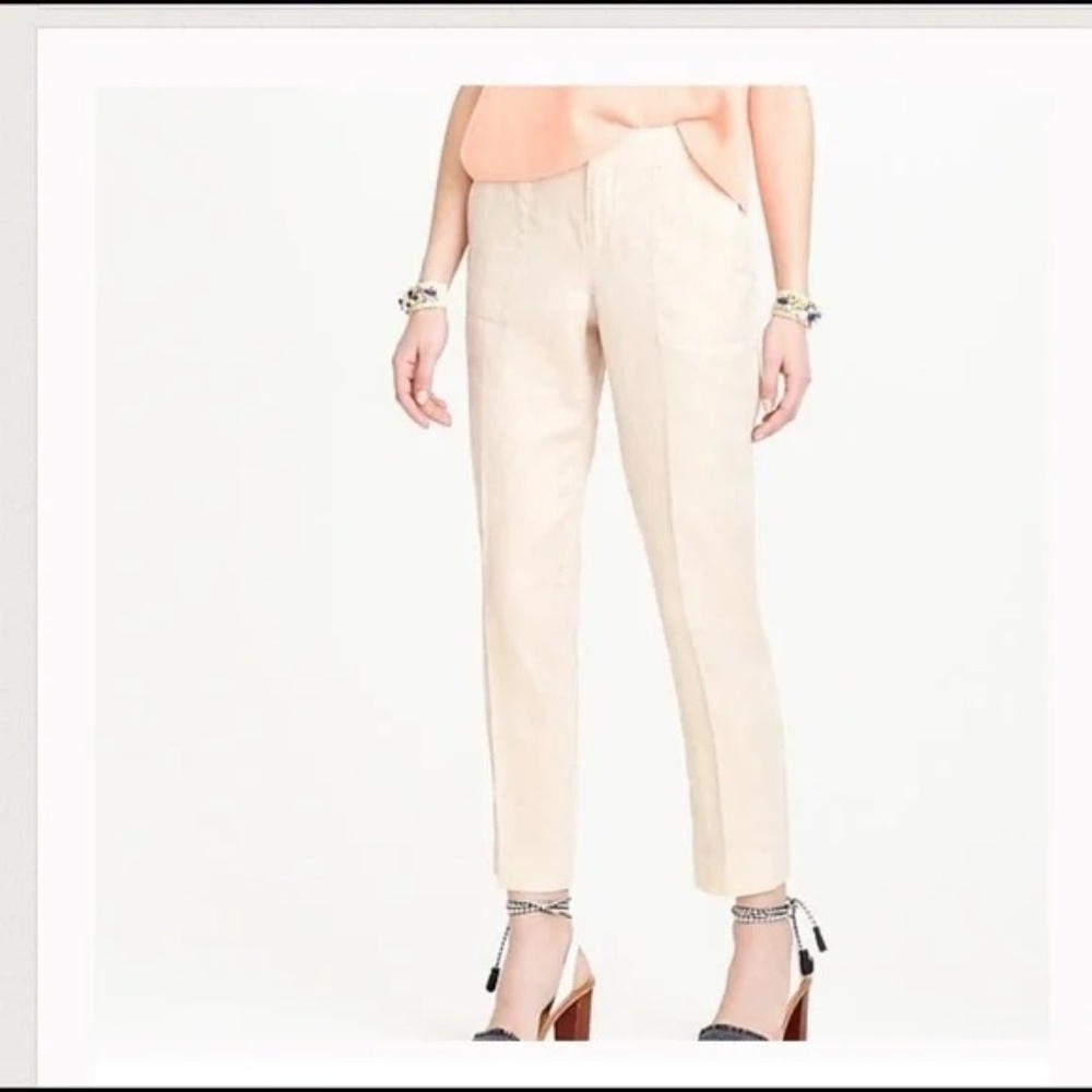 NWOT J. Crew Linen Pants - Picture 1 of 5